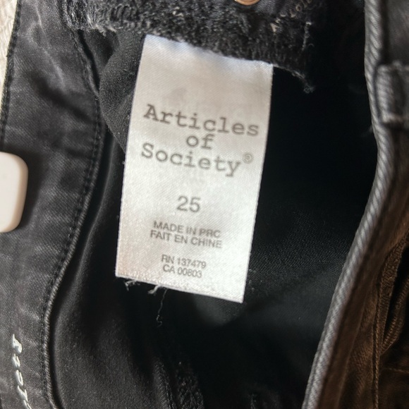 Articles of Society Distressed Black Jeans - Picture 3 of 3